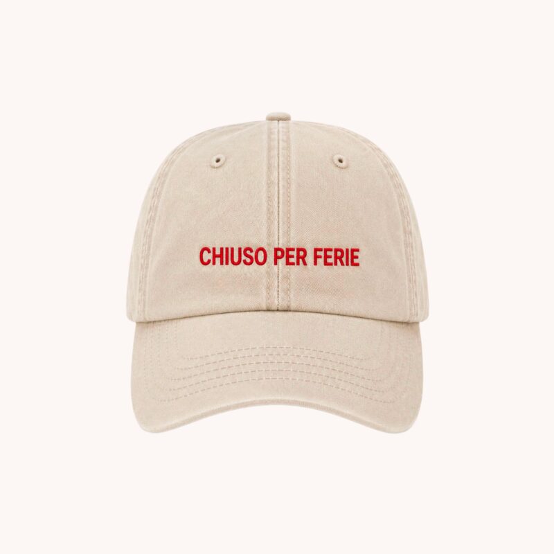 "Chiuso per Ferie" Baseball Cap