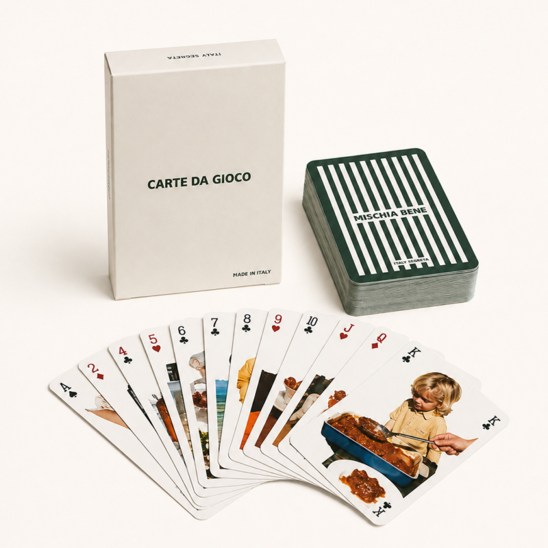 "Mischia Bene" Playing Cards (Green)